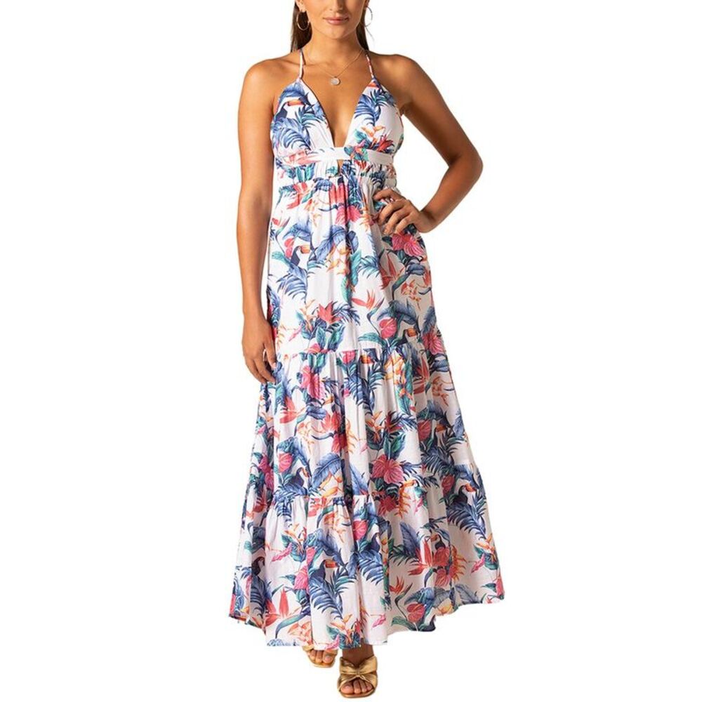Tori Richard Womens  Kailani Sun Dress, White